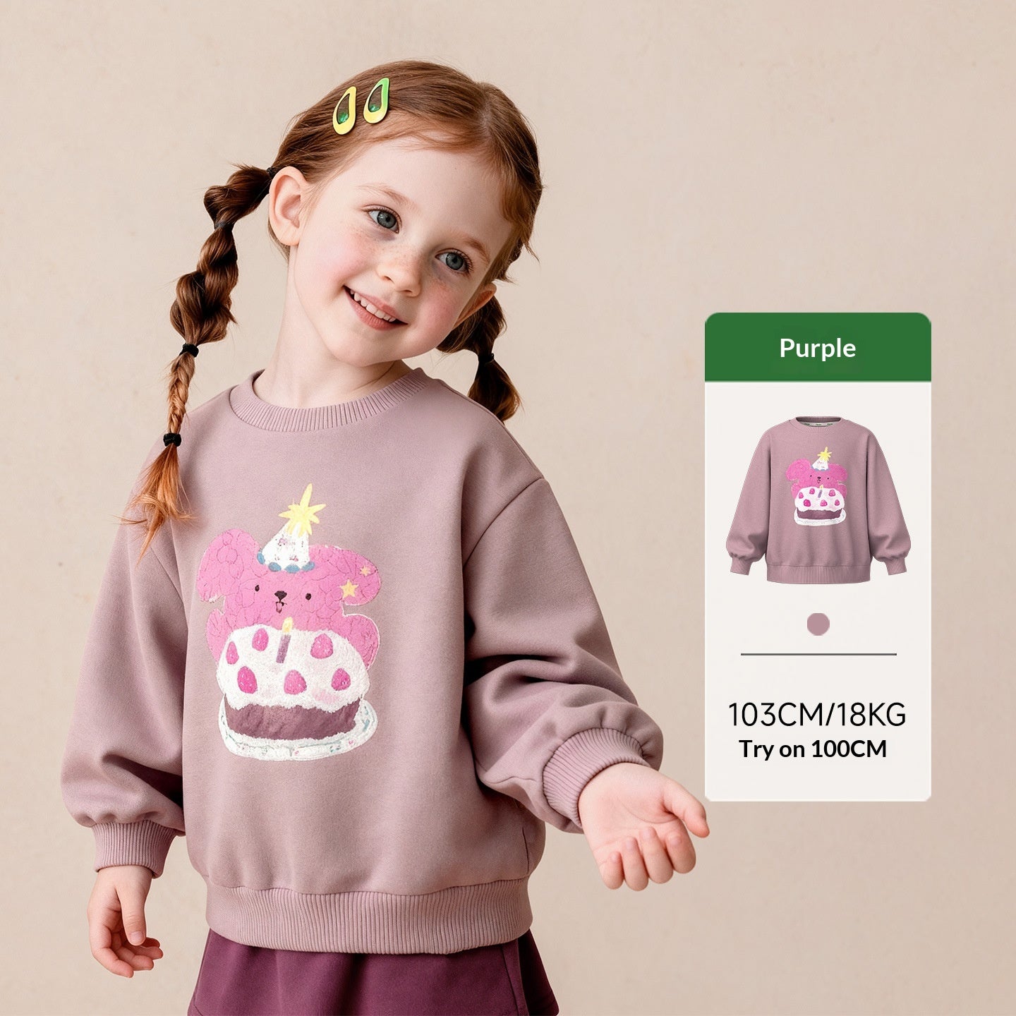 Cartoon-print Confortable Skin-friendly Simple Top Everyday