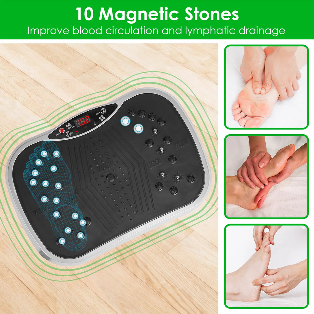 Accueil Utiliser la plateforme d'exercice de vibration pour le drainage lymphatique et le soulagement de la douleur musculaire