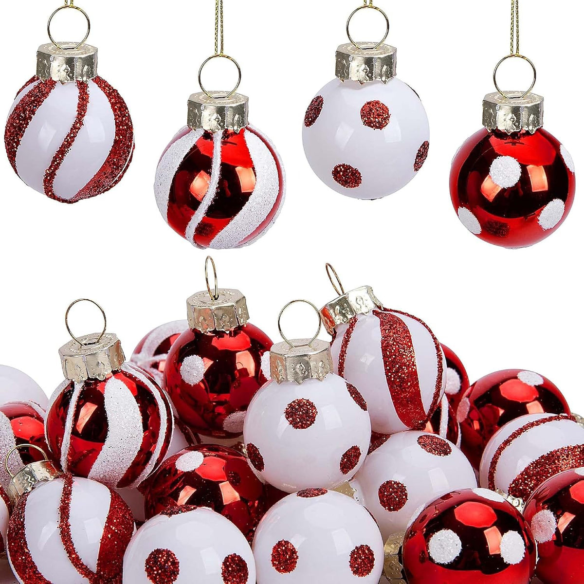 Ornements de boules de Noël 24 unités