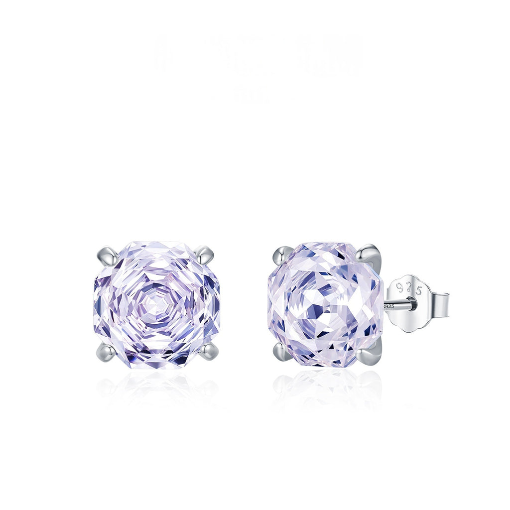 Boucles d'oreilles en diamant brillant taille rose Unisex Accessoire