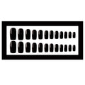 24 pièces de couvertures de protection carrée courte en couleur solide