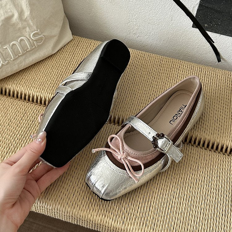 Chaussures tendance Femmes Arrivée d'automne Bouche peu profonde Sweet Vintage Platform Mary Janes