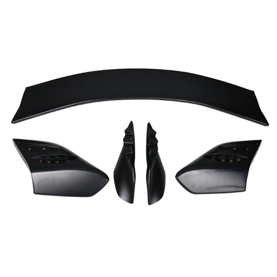 Convient 17-21 H Onda Civic X 10ème Type R Arrière Trunk Spoiler Wing Non peint noir ABS