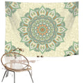 Bohème Vert Mandala Tapestry Bohème Vert Sage Mur suspendu