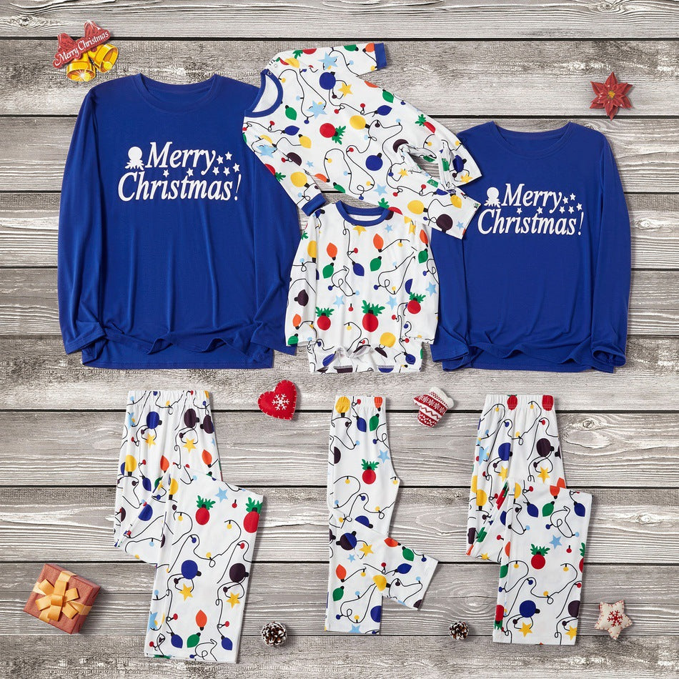 Ensembles de pyjamas de lanterne de Noël colorés