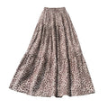 Robe Midi Léopard imprimé vintage pour femmes
