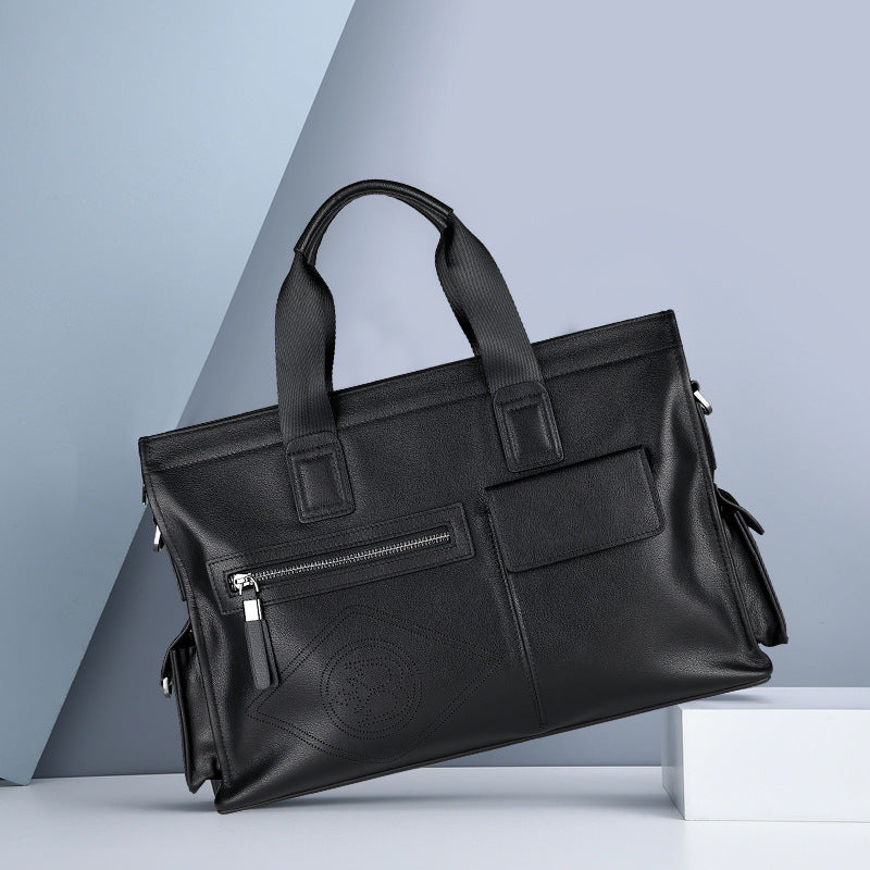 Sac transdermique casual élégant Cowhide Grande capacité