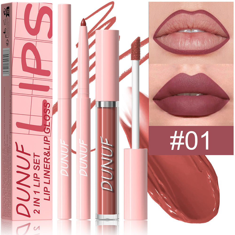 Velvet Matte Lip Glaze Couleur longue durée très pigmentée pour un look nu naturel