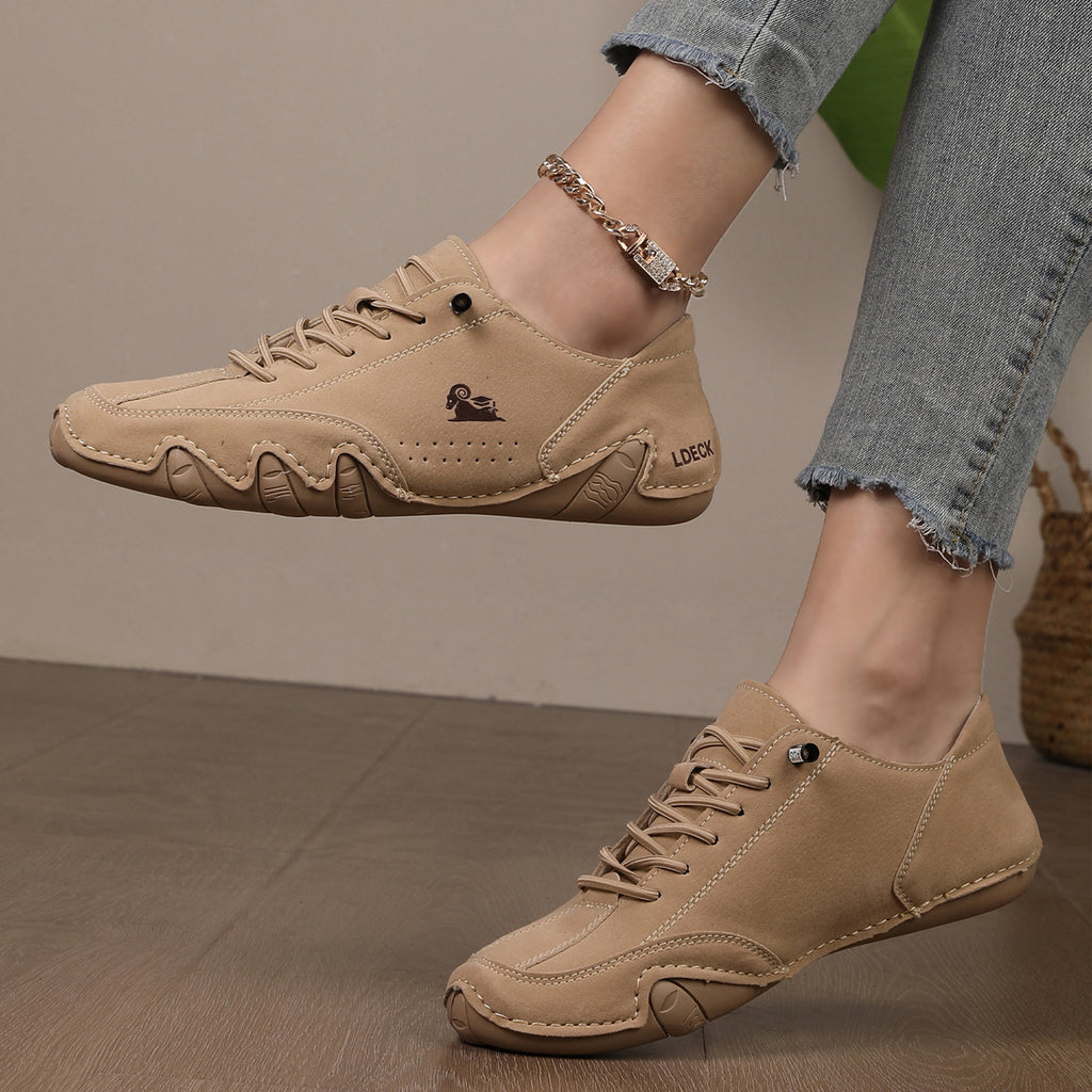 Chaussures antidérapantes en cuir pour femmes
