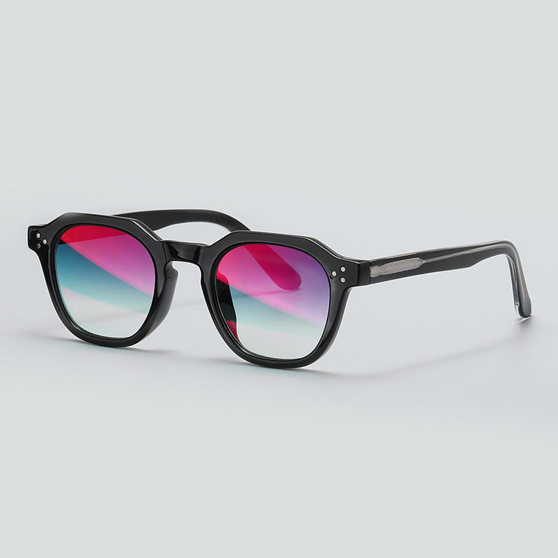 Lunettes de soleil rétro UVprotectives avec un style européen et américain distinctif