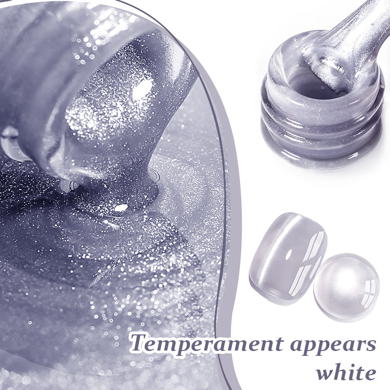 MsRainbow Starry Series Taro Grey Cat Eye Gel polonais 10ml