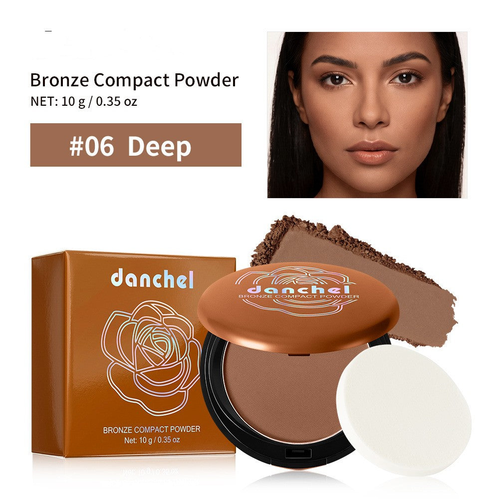 Brown powdered wheat tone bronzer