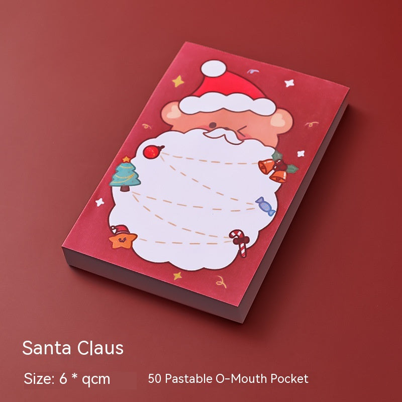 Caricature Noël Sticky Notes Étudiant Papeterie