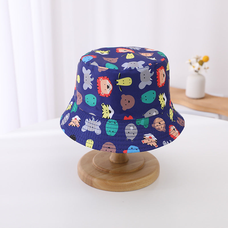 Chapeau de seau de soleil à double bord pour enfants