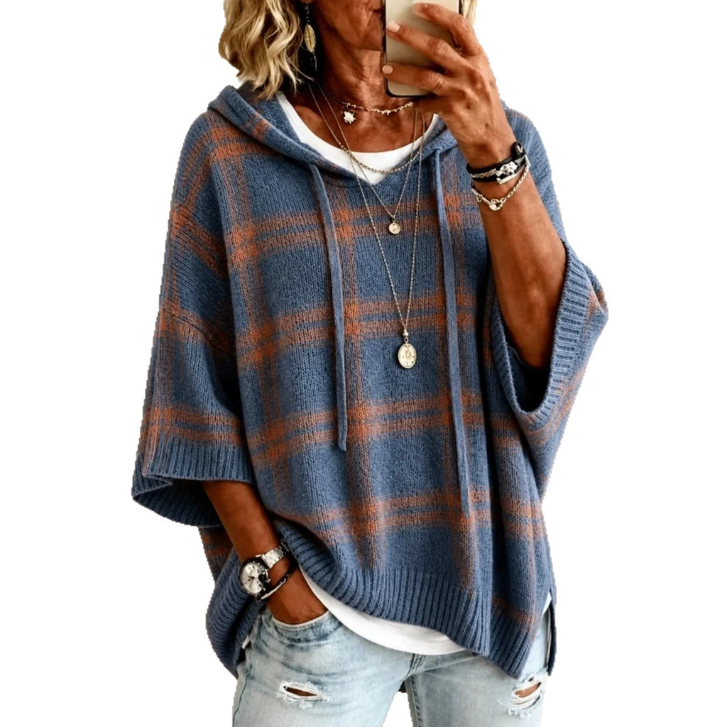 Chemise à capuche tricotée pour femmes