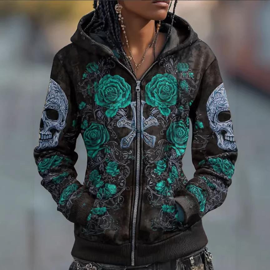 Sweatshirt femme à capuche à capuche à la mode