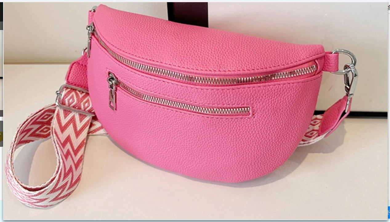 Sac croisé en cuir souple
