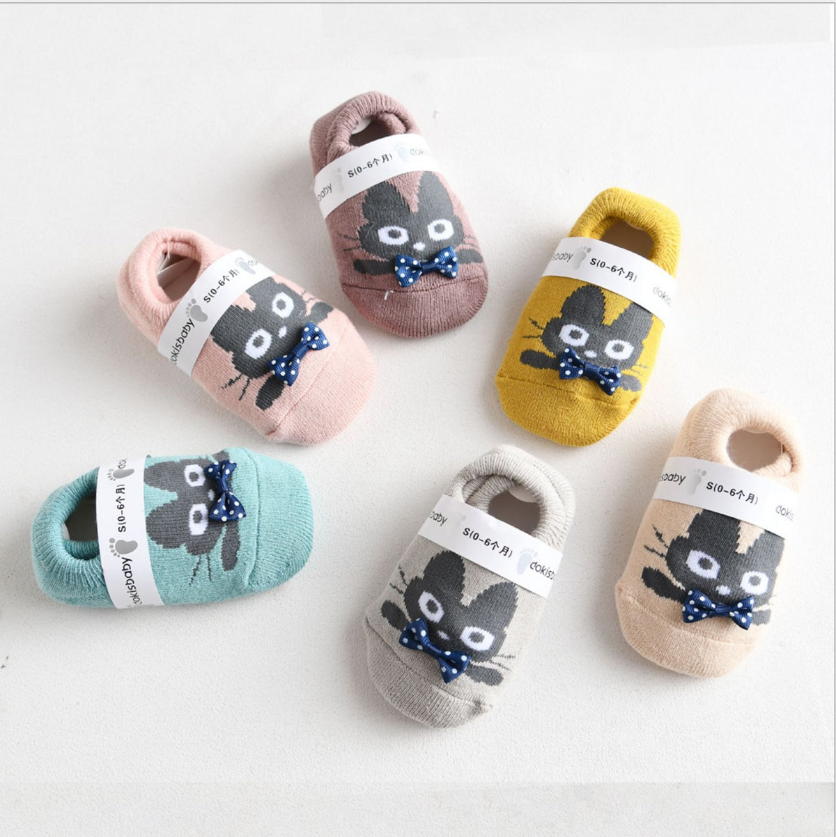 Terry-loop Hosiery chaussette de pied pour enfants Mignon de dessin animé