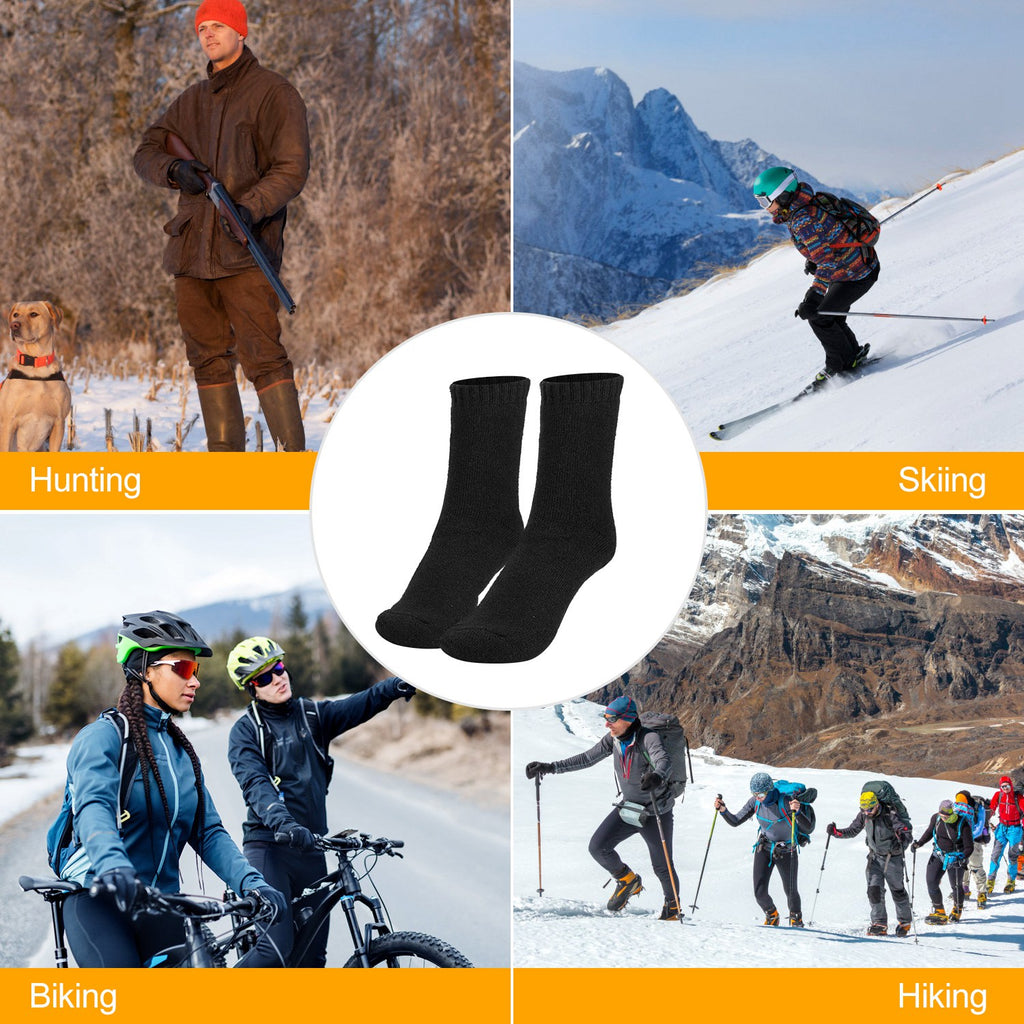 3 Options de couleur -- 3 paires hommes Chaussettes chaudes en laine Soft Cozy Chaussettes thermiques d'hiver pour les hommes