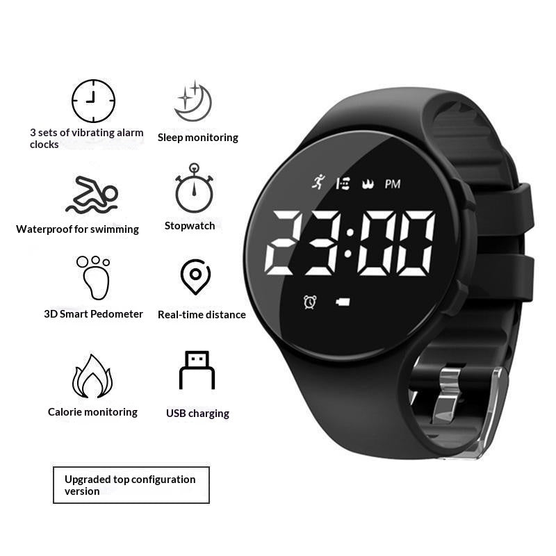 Montre électronique intelligente Une alarme vibrante silencieuse Clock your Ultimate Wake-up Gadget for Stud
