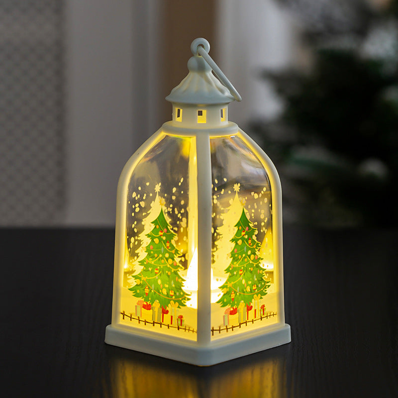 Décoration de Noël Portable lumière de nuit lumineuse Fenêtre cadeau de Noël