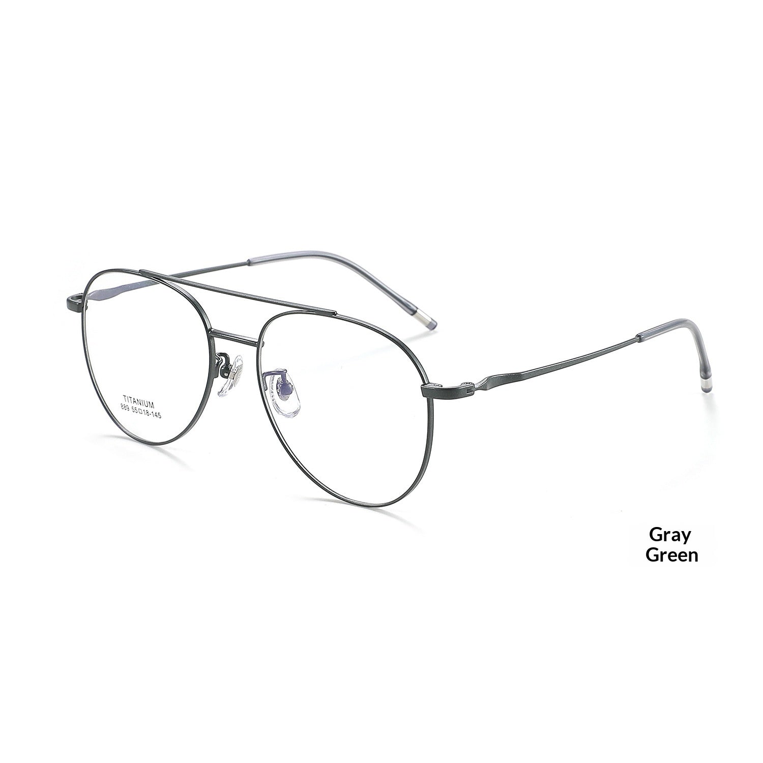 Verres de mode rétro en titane