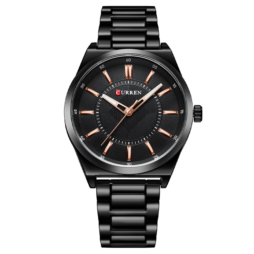 Men's Simple Business Waterproof Bar-Clasp Watch