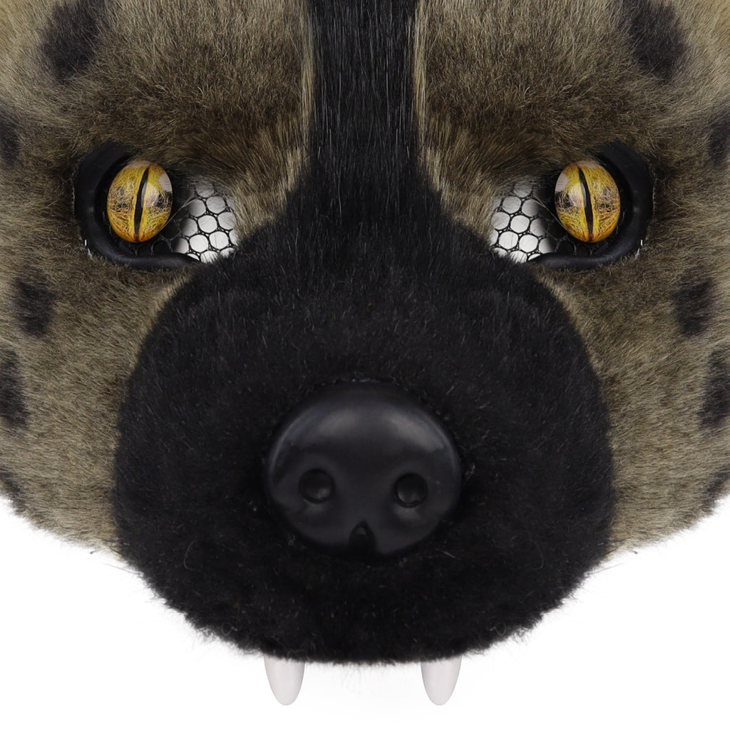 Masque en peluche tacheté de Hyena costume d'Halloween