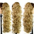 European And American Wig Femme Chimique Fibre Ponytail Grab Clip Wavy Long Curly
