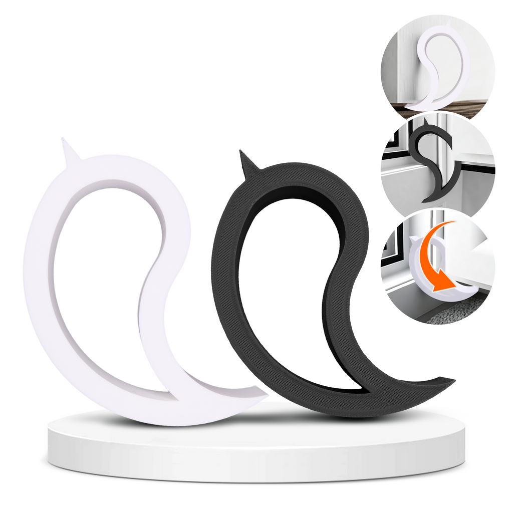 2PCS 3D imprimé ensemble de bouchon de porte flexible