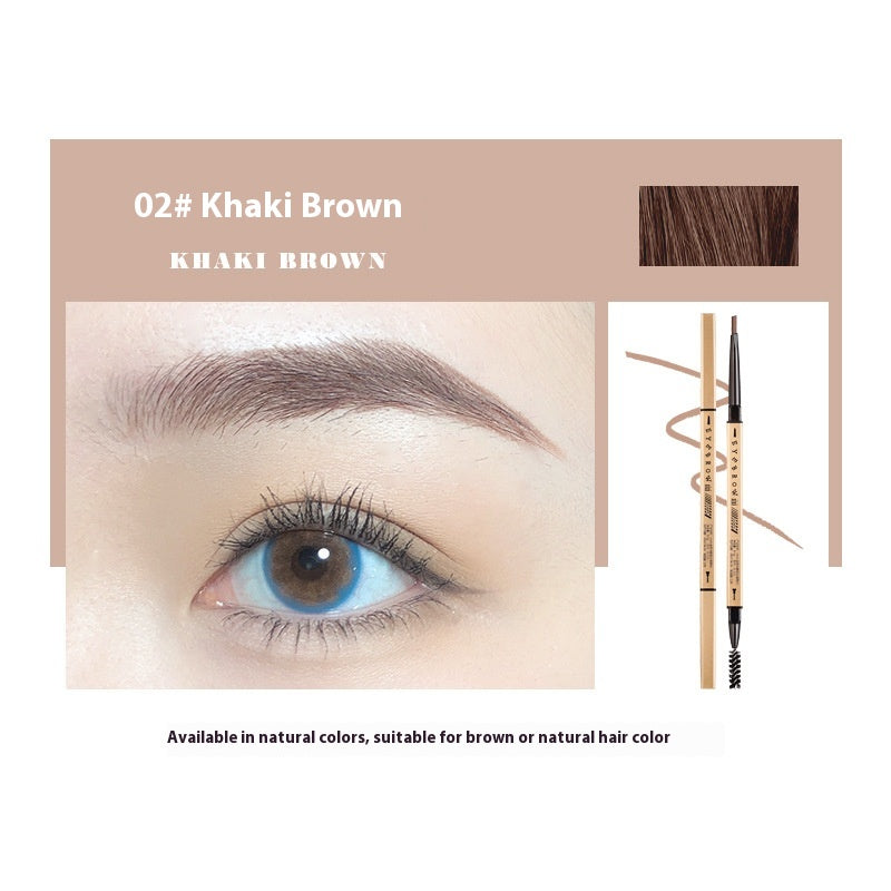 Petits baguettes en or Crayon de sourcils ultra fin Décoloration Résistante Naturelle Ultra-fine