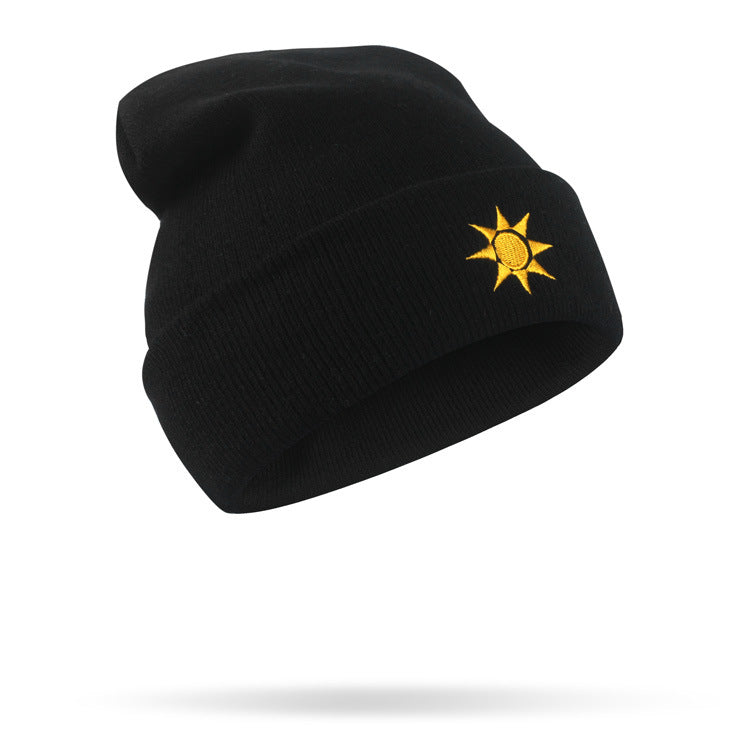 Mode Fashionmonger Hip Hop Woolen Cap Créatif temps Broderie Chapeau tricoté