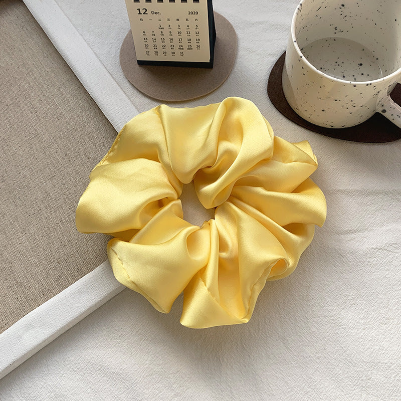 Grande bande de cheveux lisse Satin français élégant