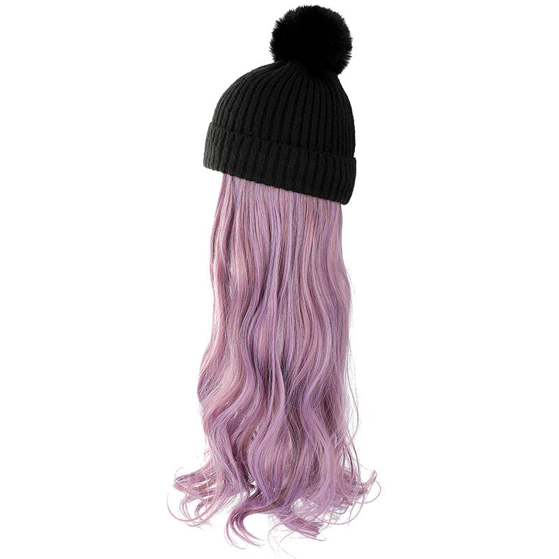 Chapeau de laine d'automne et d'hiver amovible