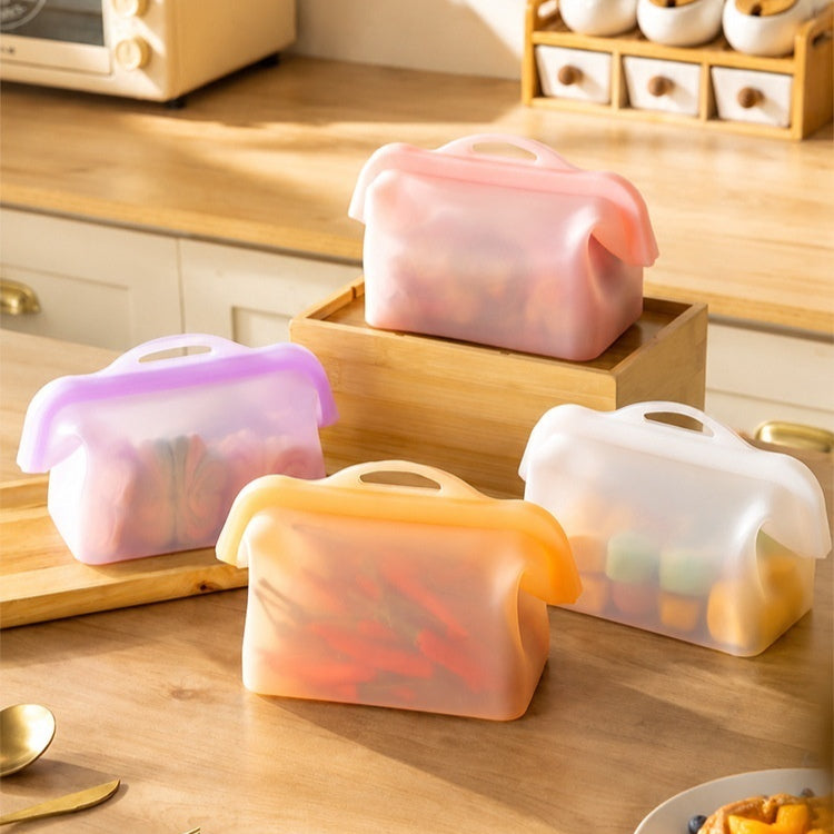 Sacs de stockage en silicone de qualité alimentaire pour fruits frais et réfrigérés