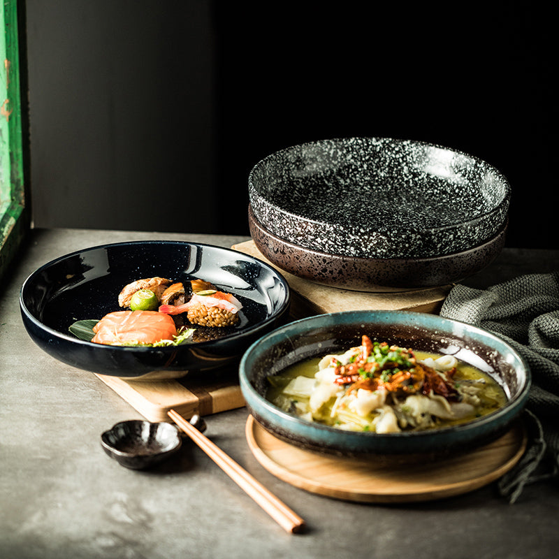 Plaques céramiques japonaises Sushi Dish Tableware Plateau Couverts