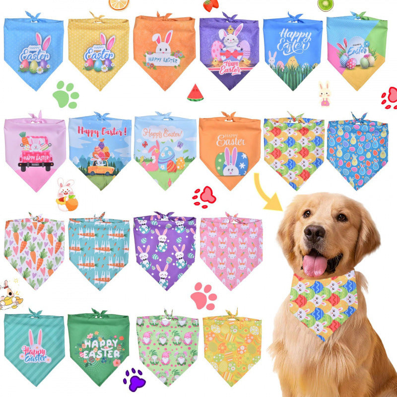 Bandeau triangulaire pour chats et chiens de Pâques