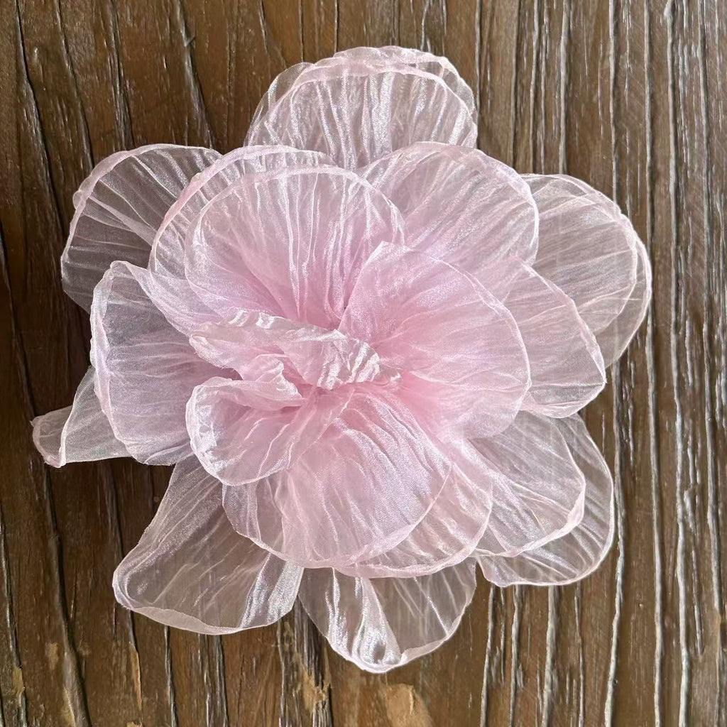 20cm Camellia Corsage à bords de brûlures