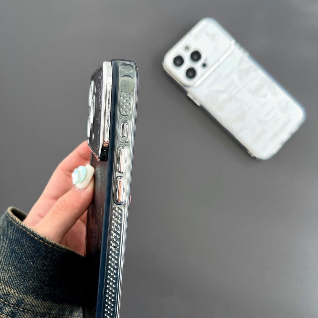 Planète métallique de boîtier de téléphone à supports plissés