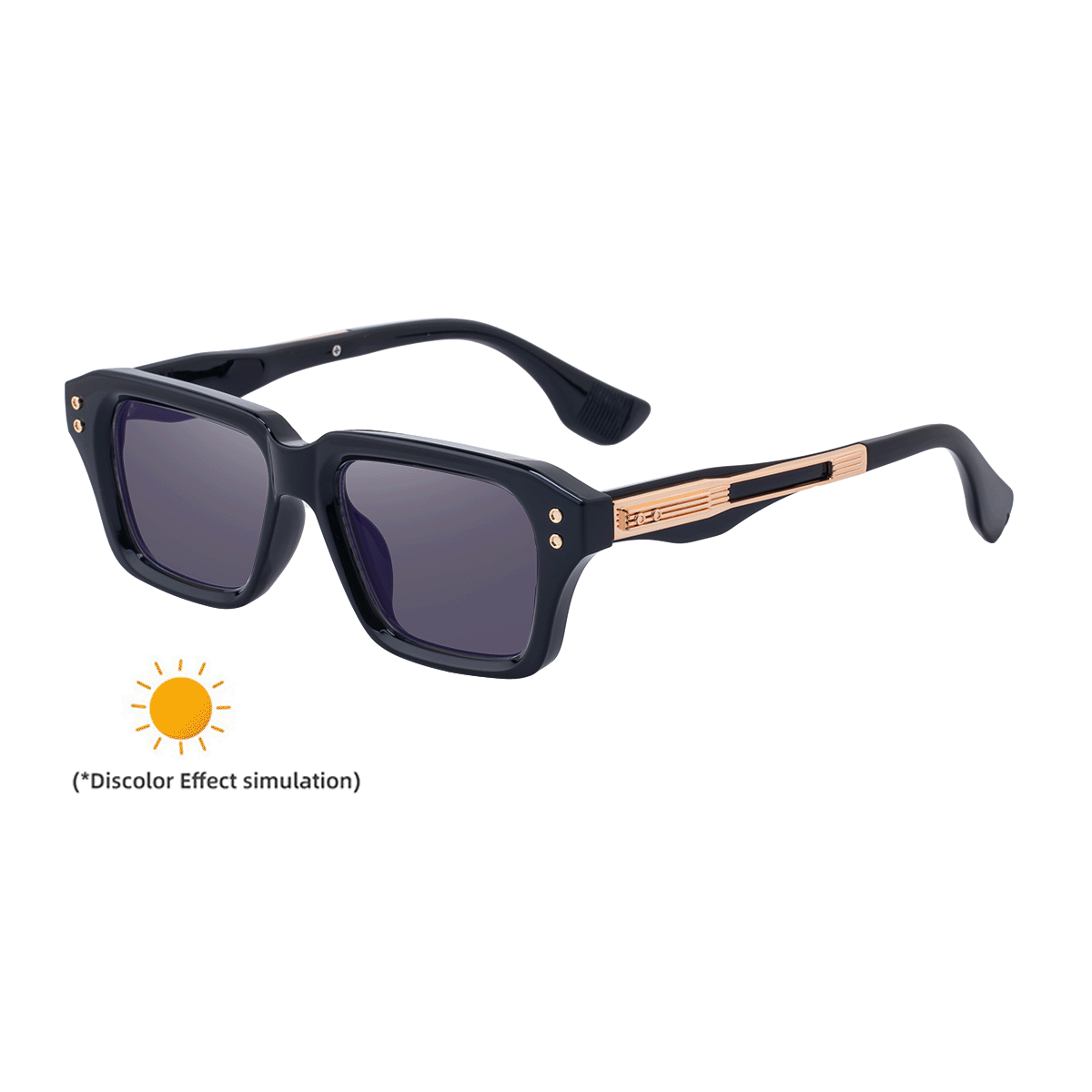 2026 Lunettes de soleil à cadre carré de mode pour hommes