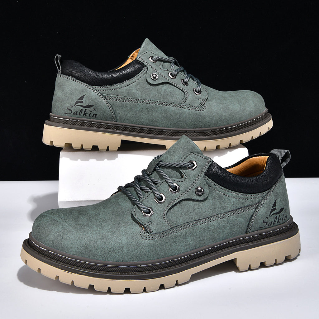 Bottes de travail de style britannique pour hommes tendance