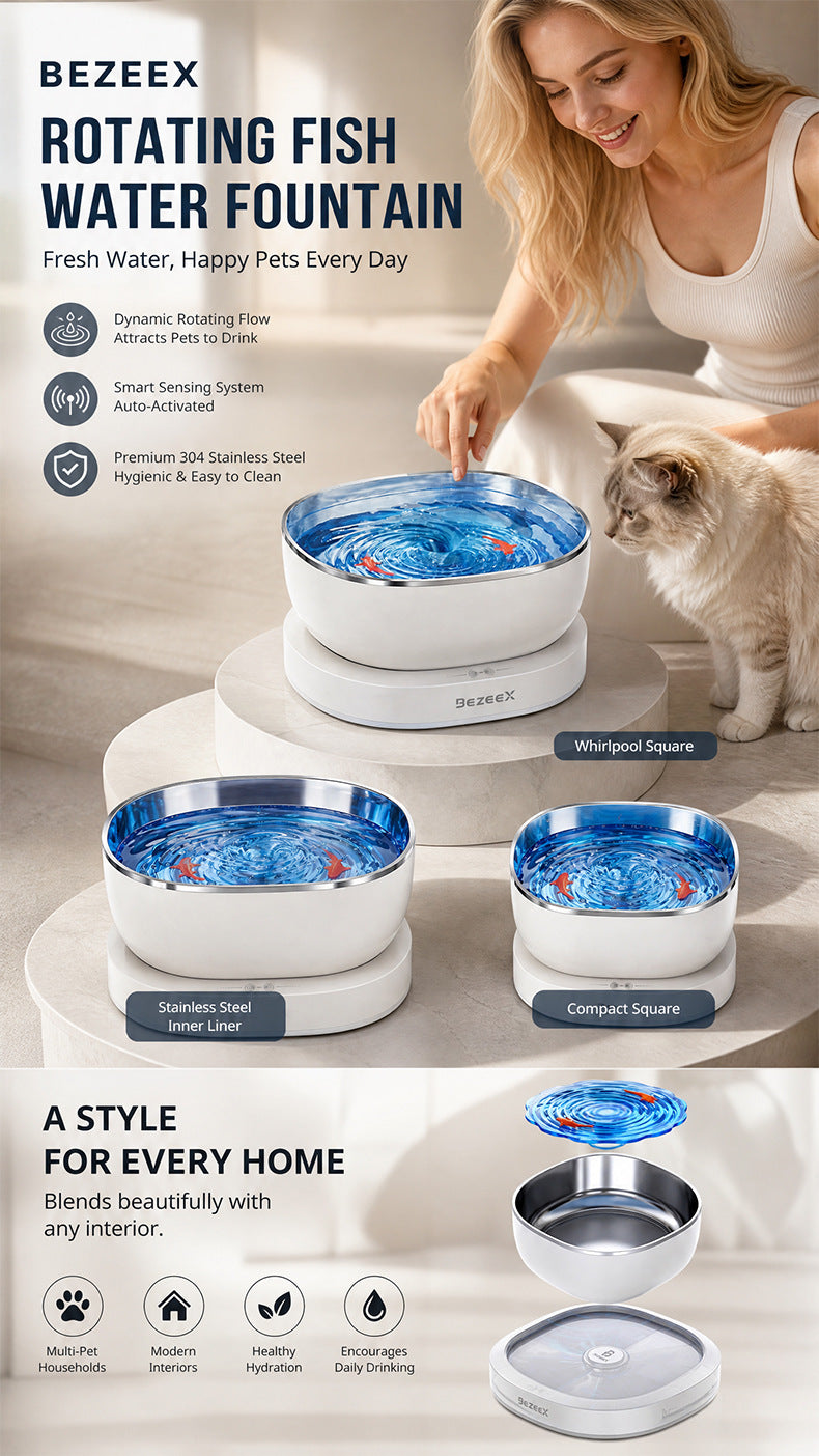 Fontaine d'eau pour animaux intelligents