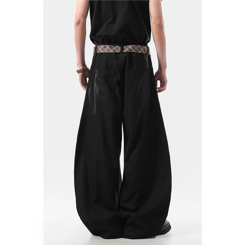 Style américain Vintage Relaxed-fit Pantalons large-lég