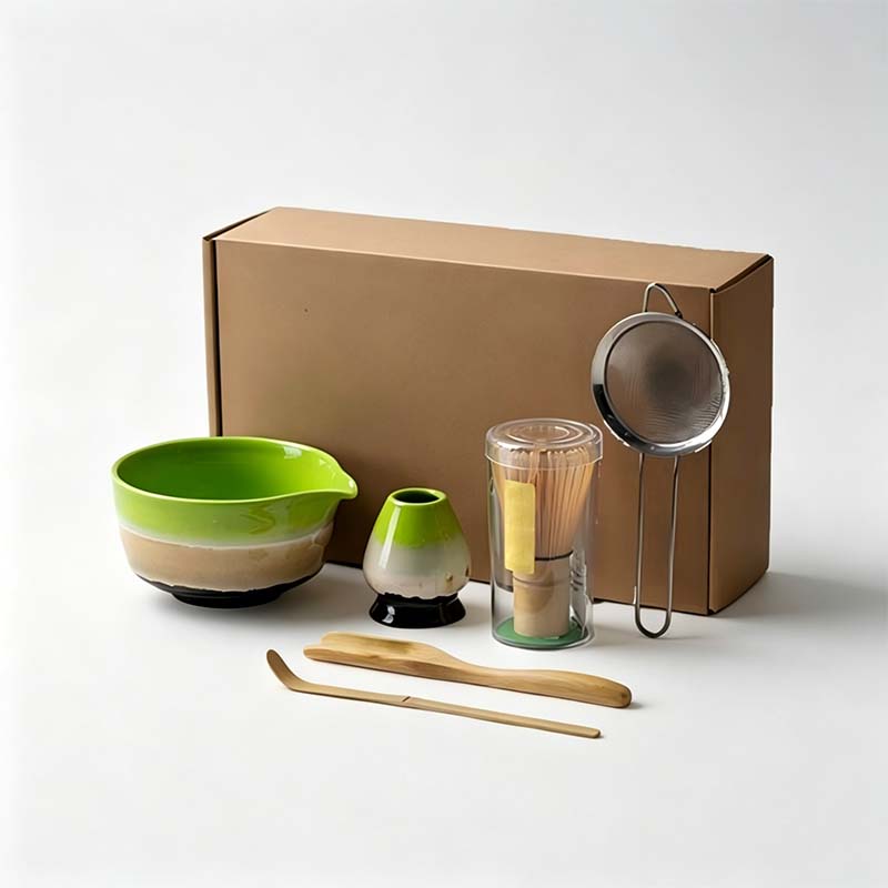 Set Matcha avec Matcha traditionnel en bambou