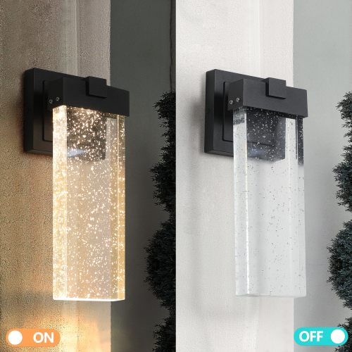 Extérieur étanche LED transparente lumière de mur en cristal prend en charge de nombreux types de paquets d'ampoule-2