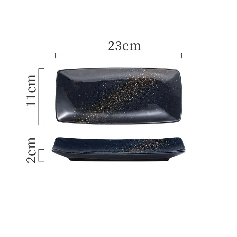 Plaques céramiques japonaises Sushi Dish Tableware Plateau Couverts