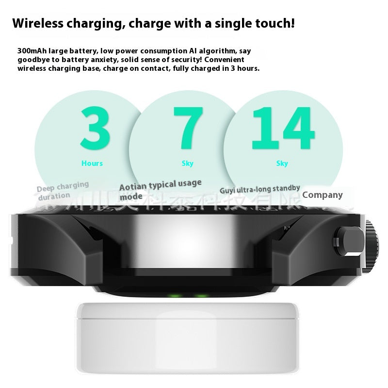 Smart Watch Chargeur sans fil Assistant de paiement de voix hors ligne peut être appelé étanche