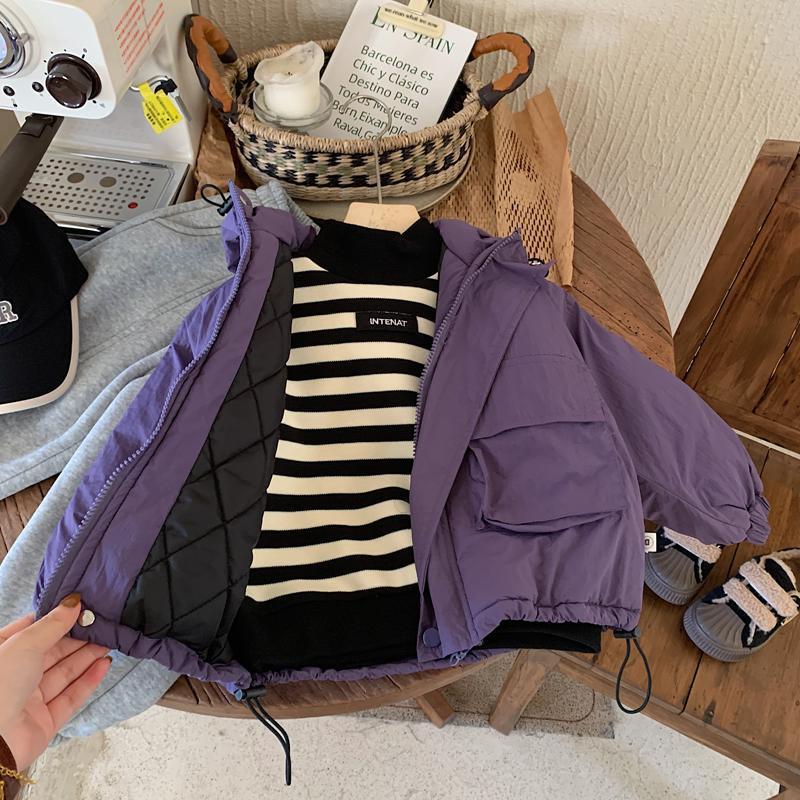 Garçons Mode Personnalité Hoodie Coat rembourré