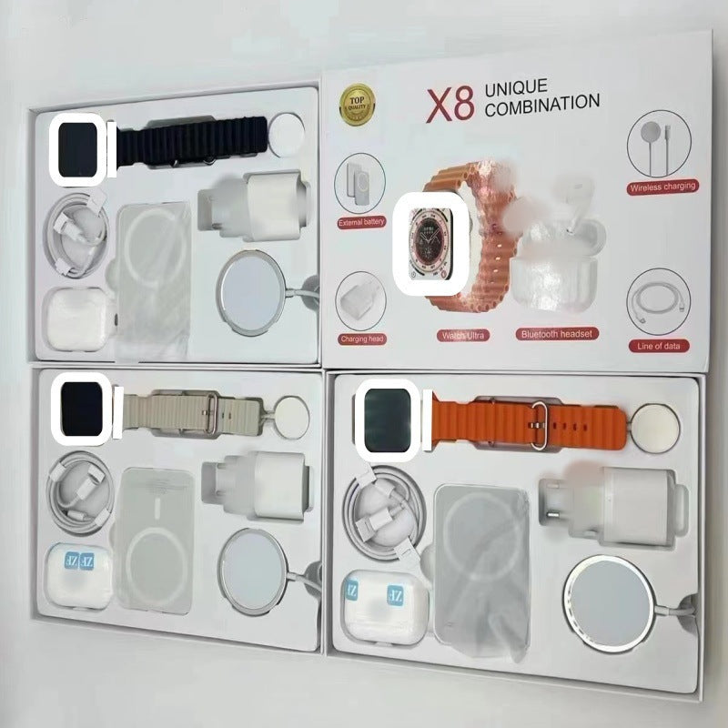 X8X9X10 Smart Watch Wireless Power Bank Prise de recharge Bluetooth Six pièces Double S