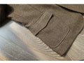 Style américain Vintage Herringbone Tweed lourd poids veste de travail en laine